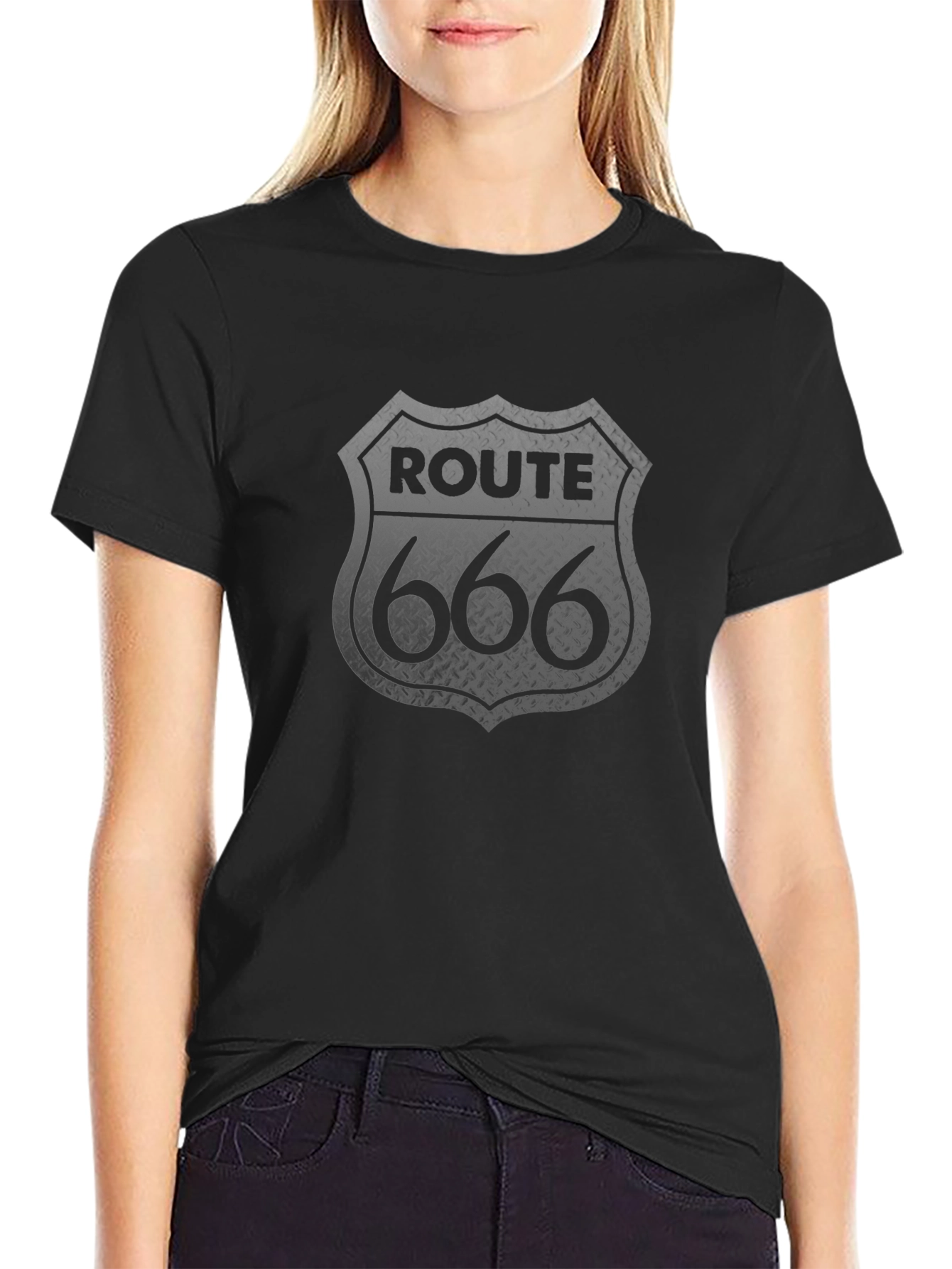 Route 666 Graphic T-Shirt - Classic Black Tee