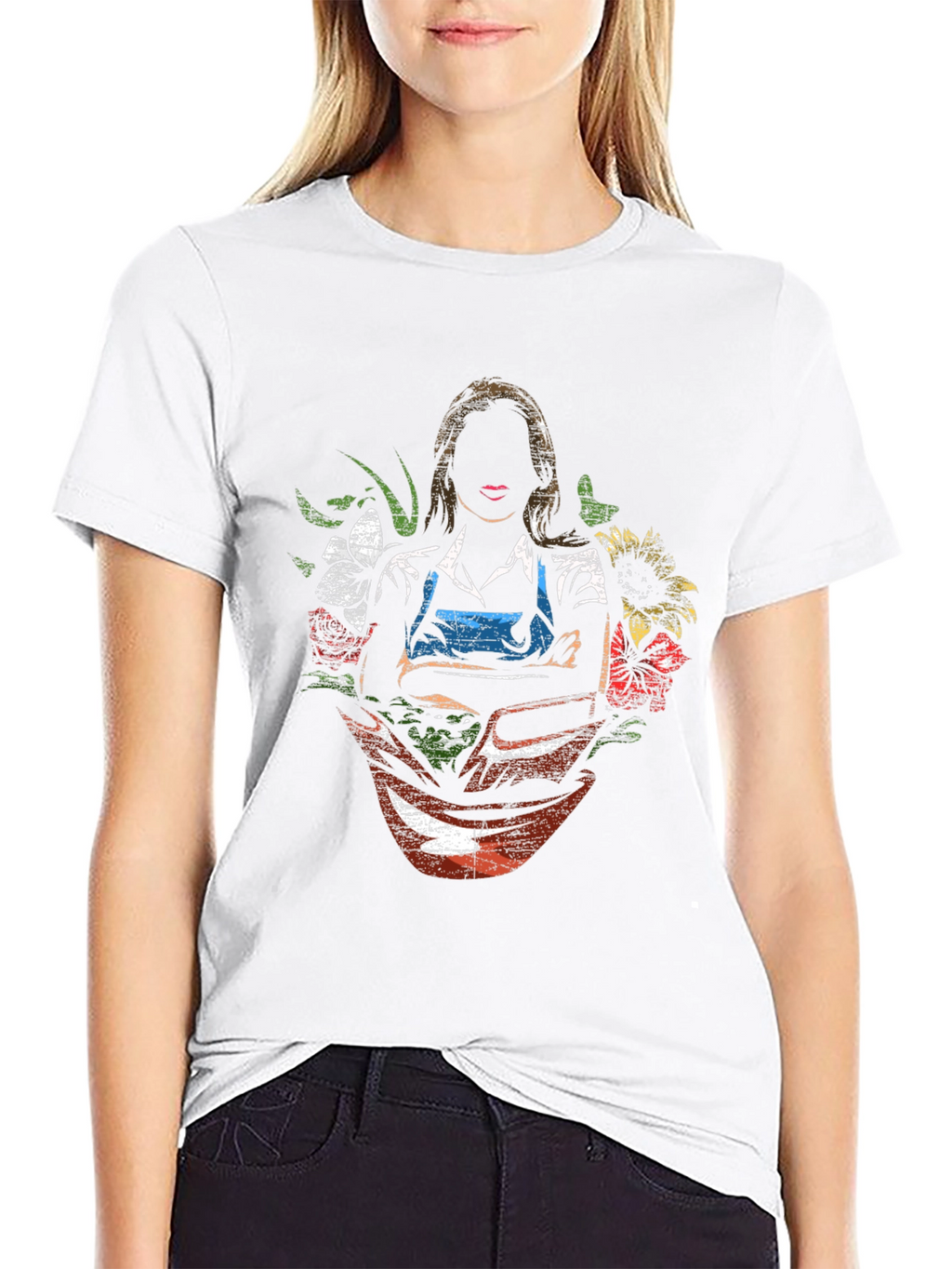 Floral Gardener Graphic T-Shirt