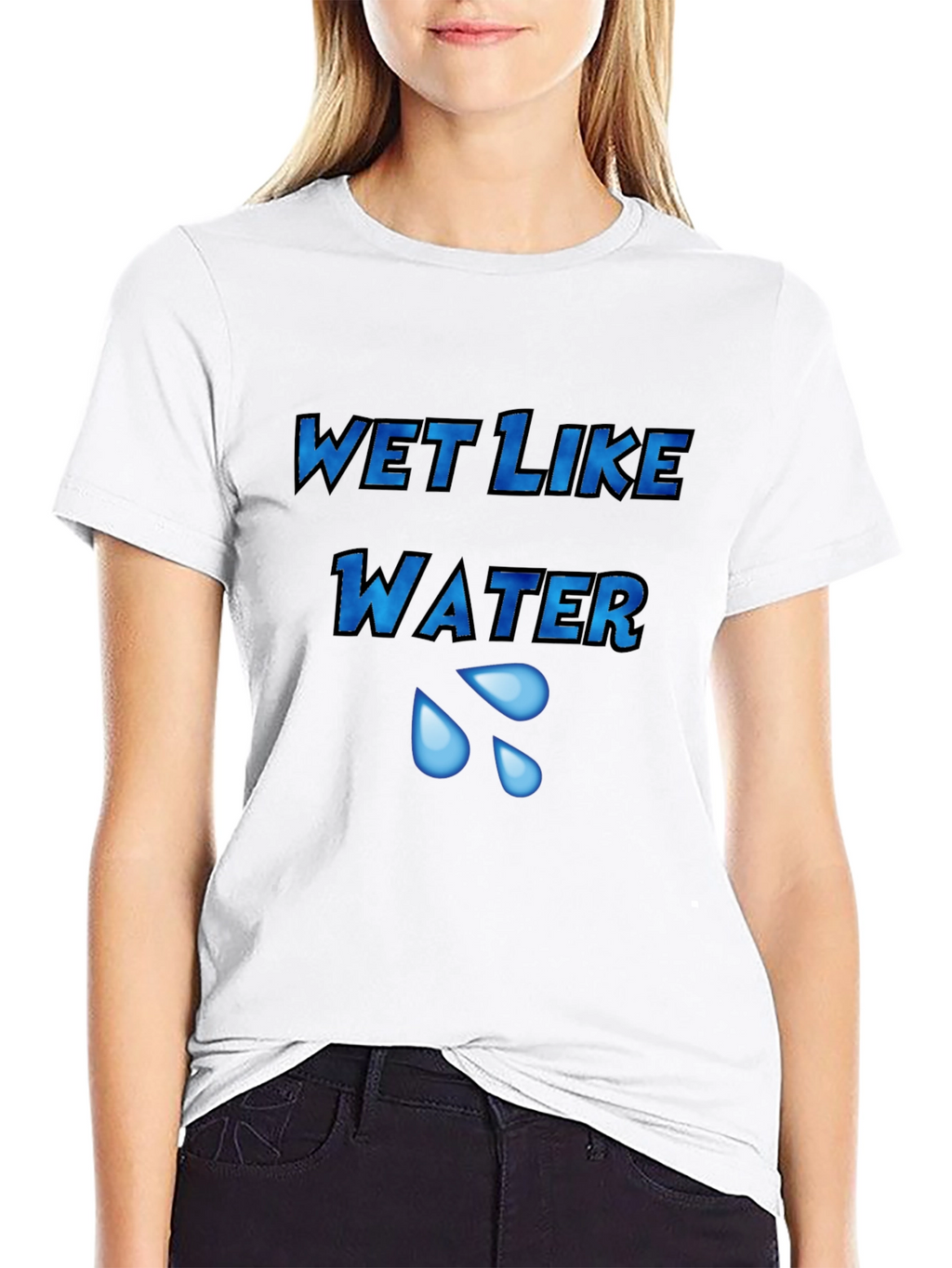Wet Like Water Graphic Tee - Unisex Black T-Shirt
