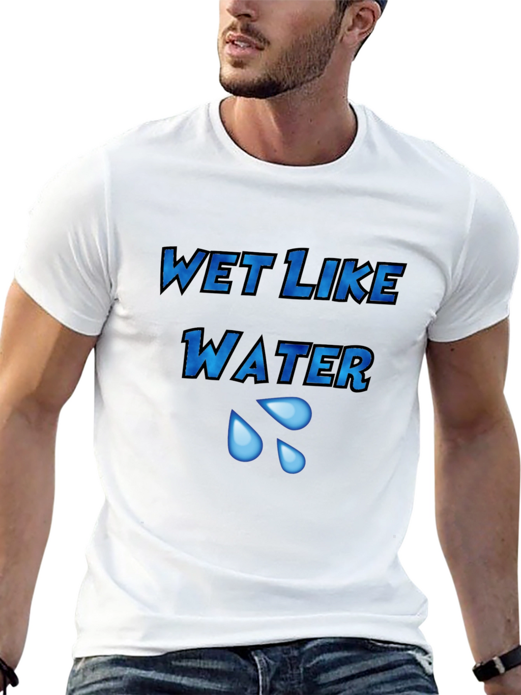Wet Like Water Graphic Tee - Unisex Black T-Shirt