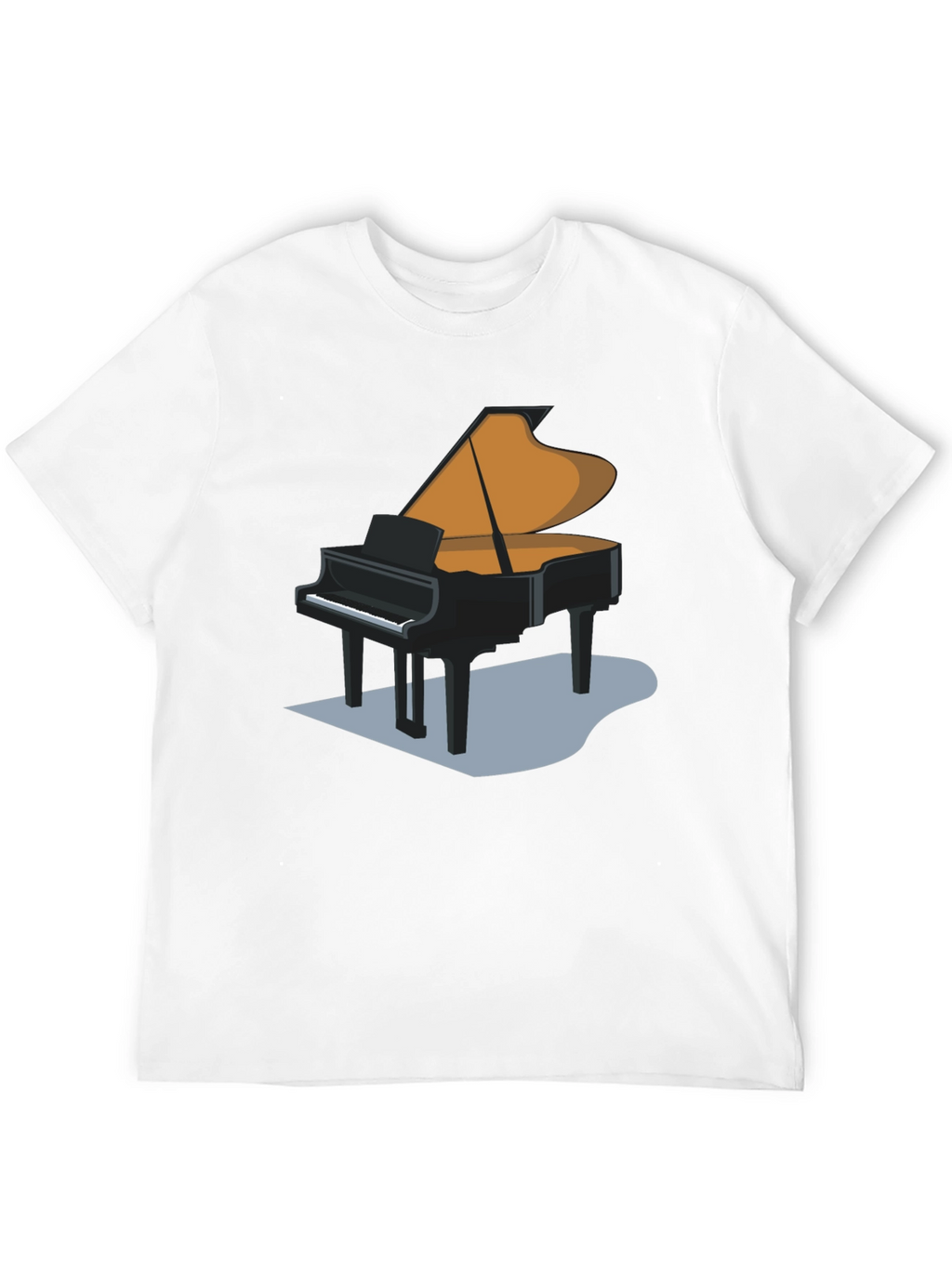 Grand Piano Graphic T-Shirt - Black