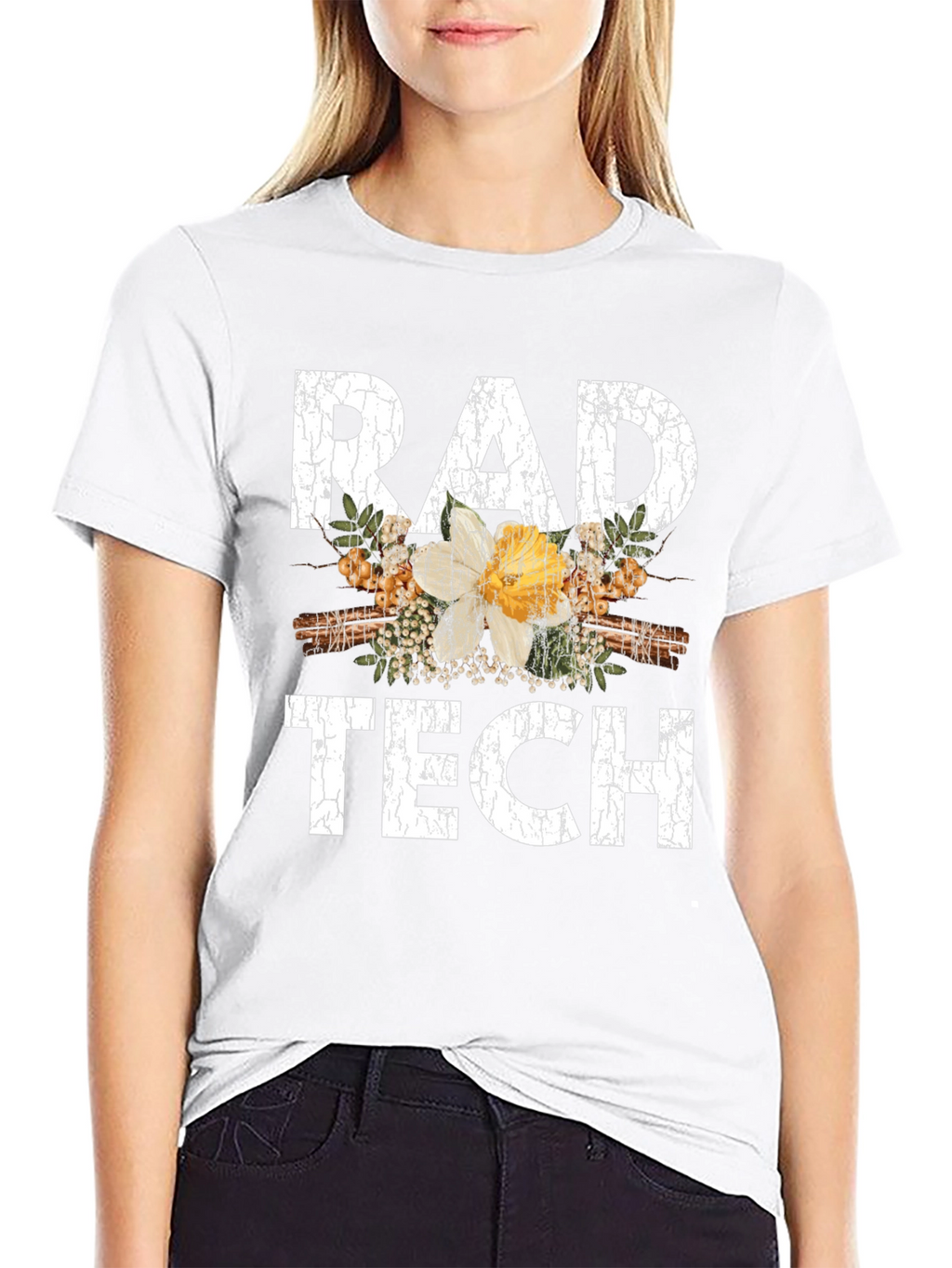 Rad Tech Floral Graphic T-Shirt