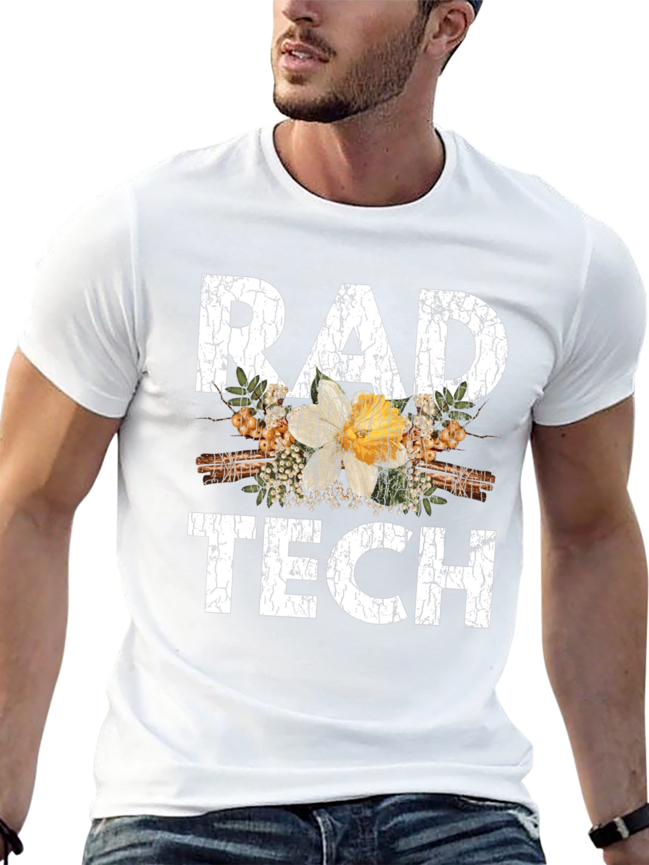 Rad Tech Floral Graphic T-Shirt