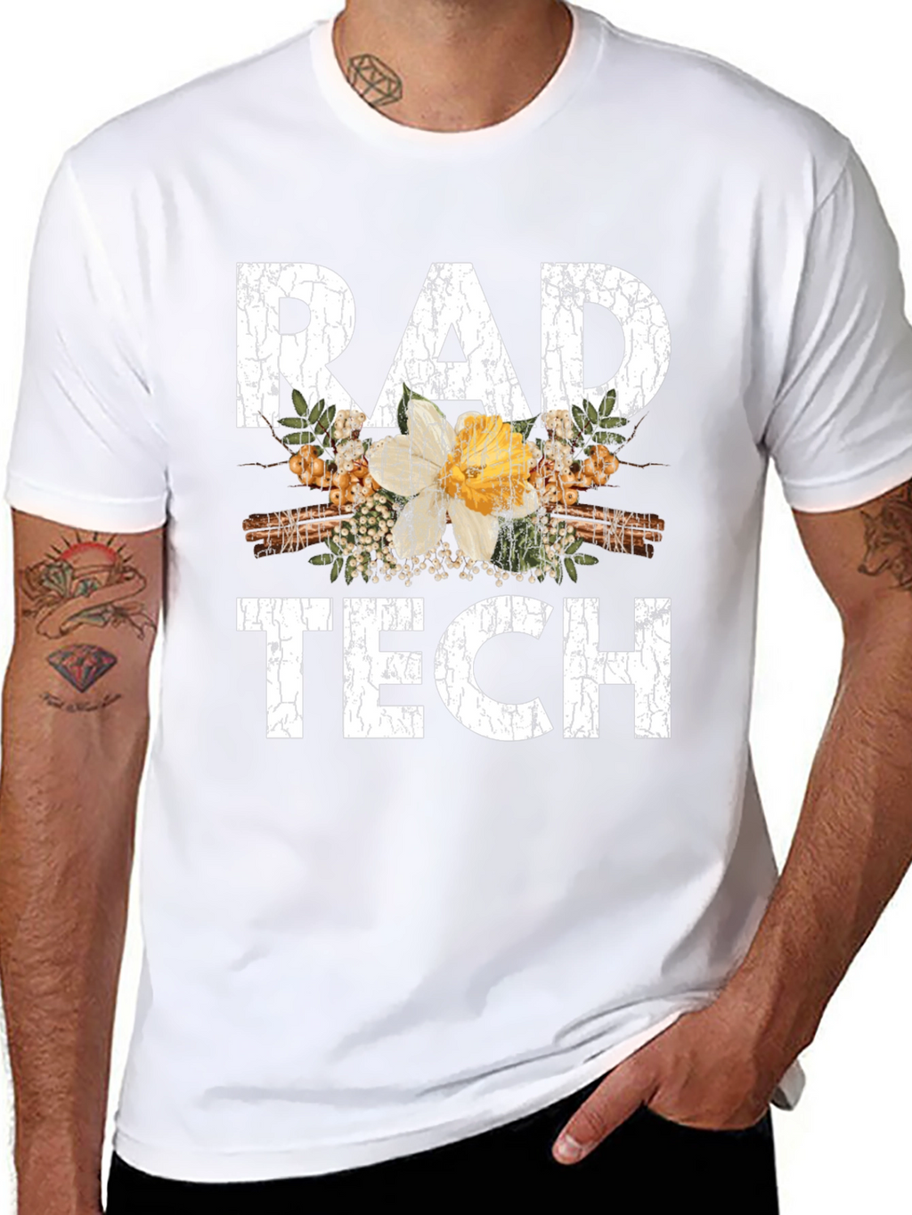 Rad Tech Floral Graphic T-Shirt