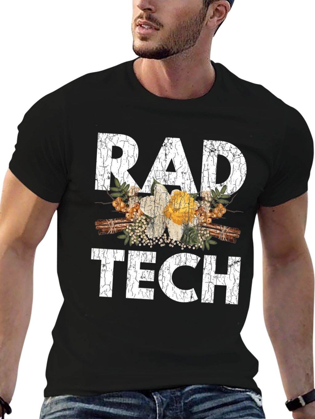 Rad Tech Floral Graphic T-Shirt