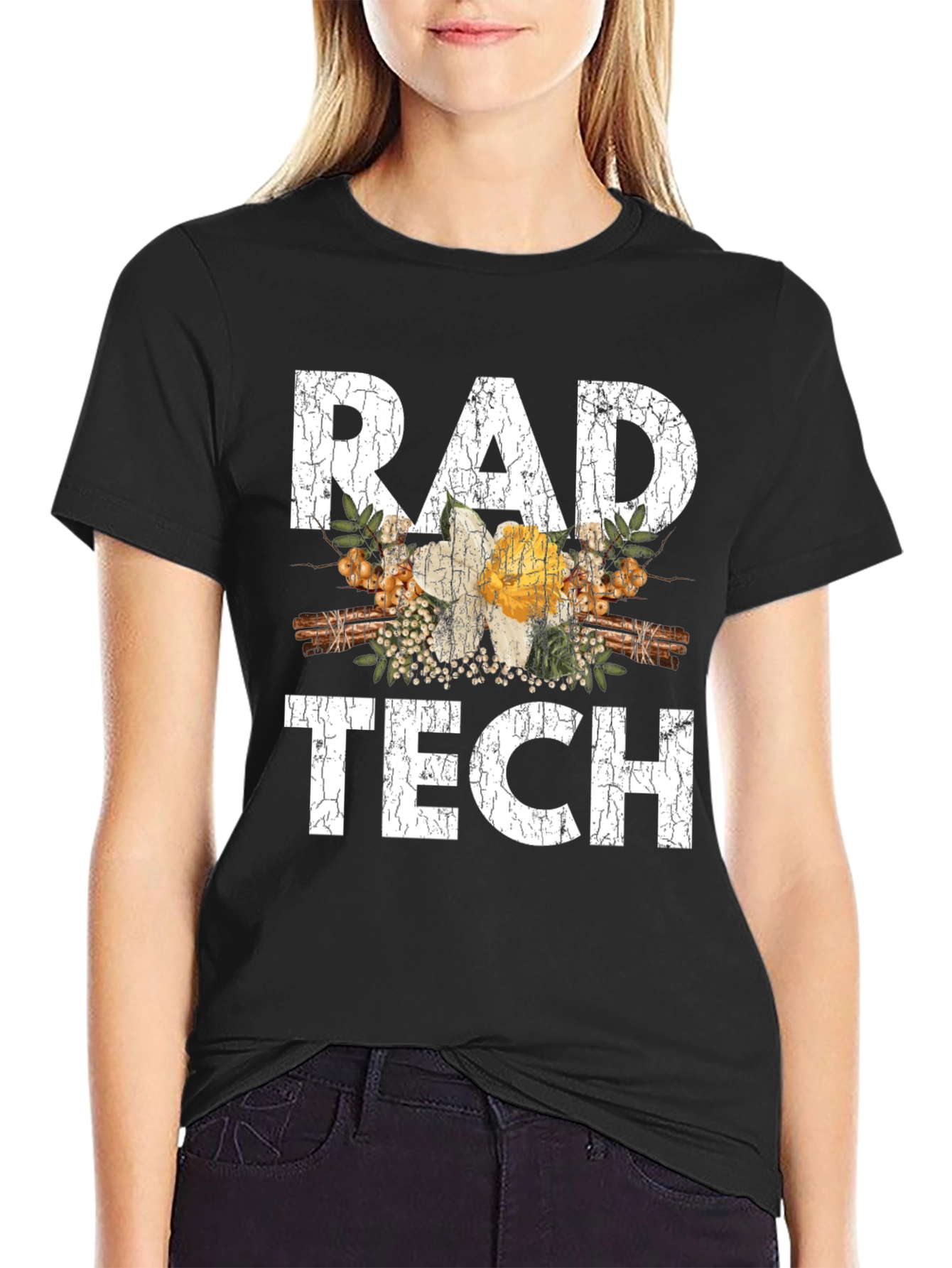 Rad Tech Floral Graphic T-Shirt