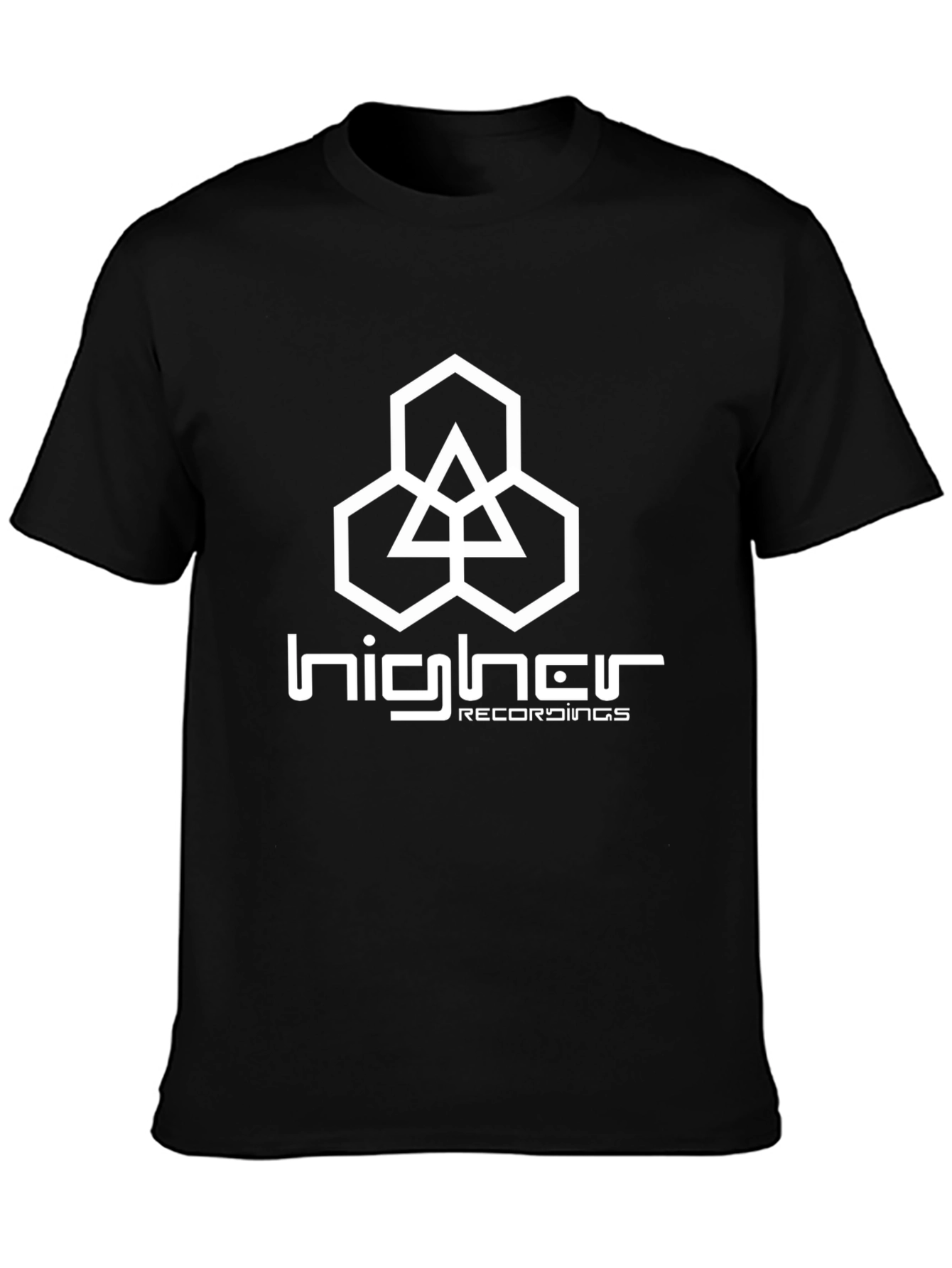 Higher Recordings Black Graphic Tee