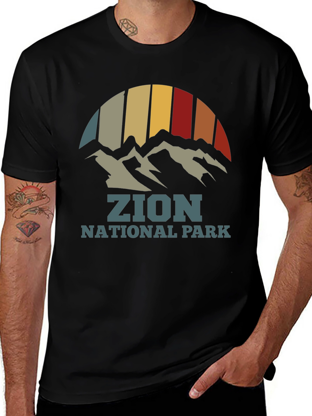 Zion National Park Retro Graphic T-Shirt