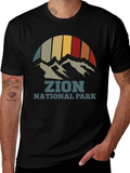Zion National Park Retro Graphic T-Shirt
