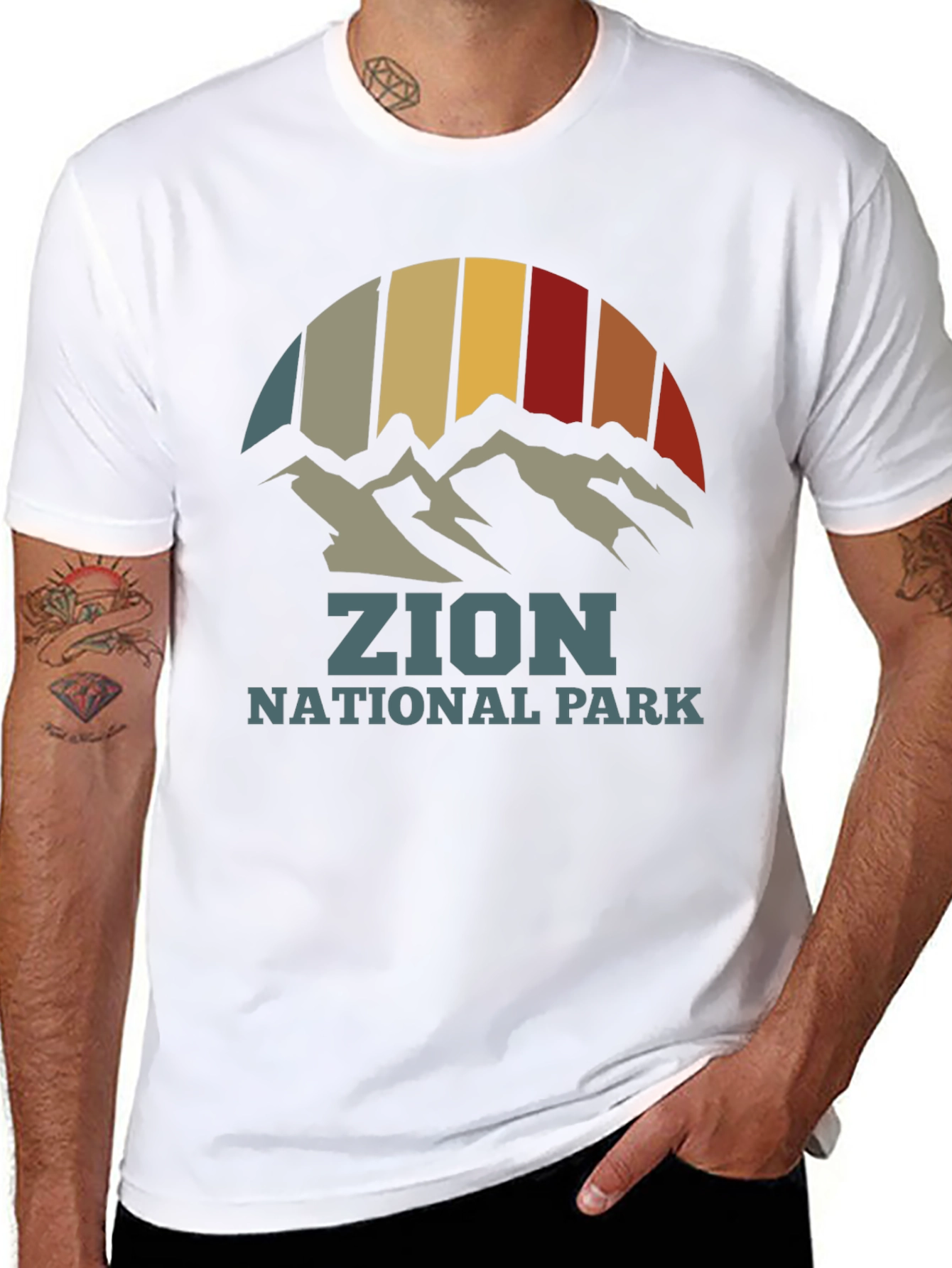Zion National Park Retro Graphic T-Shirt