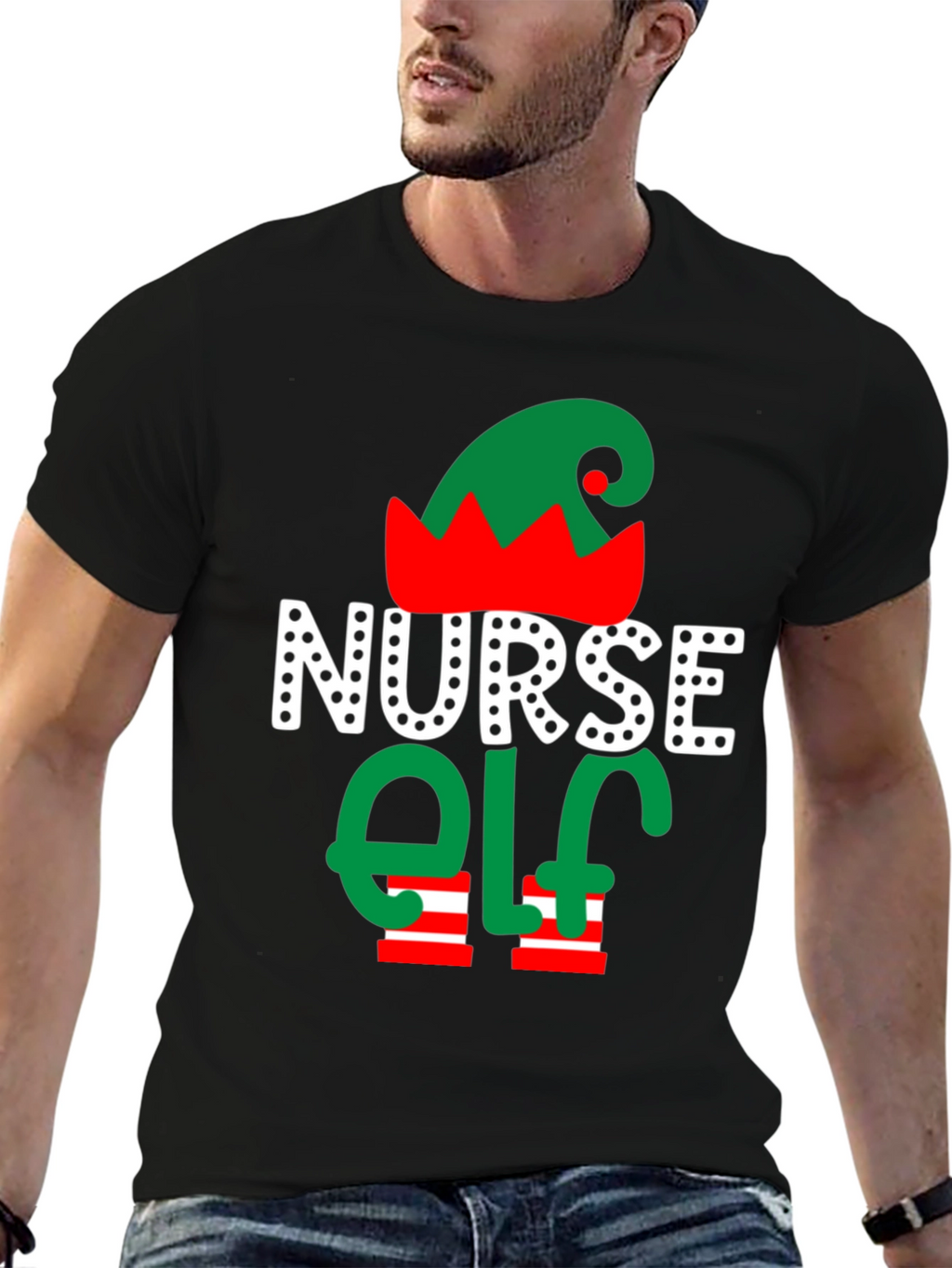 Nurse Elf Christmas T-Shirt