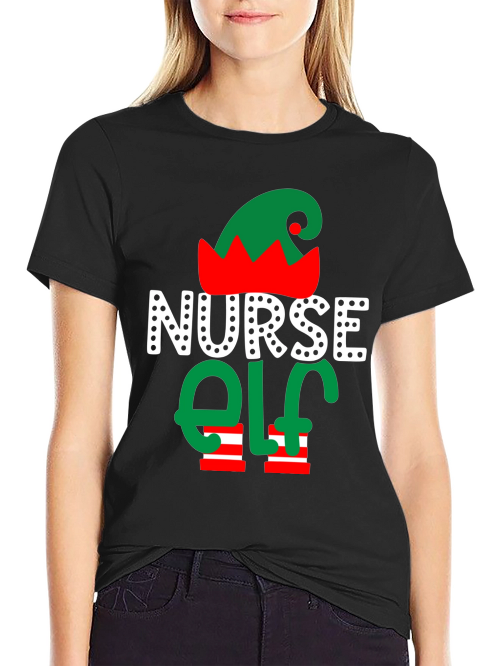 Nurse Elf Christmas T-Shirt