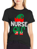 Nurse Elf Christmas T-Shirt