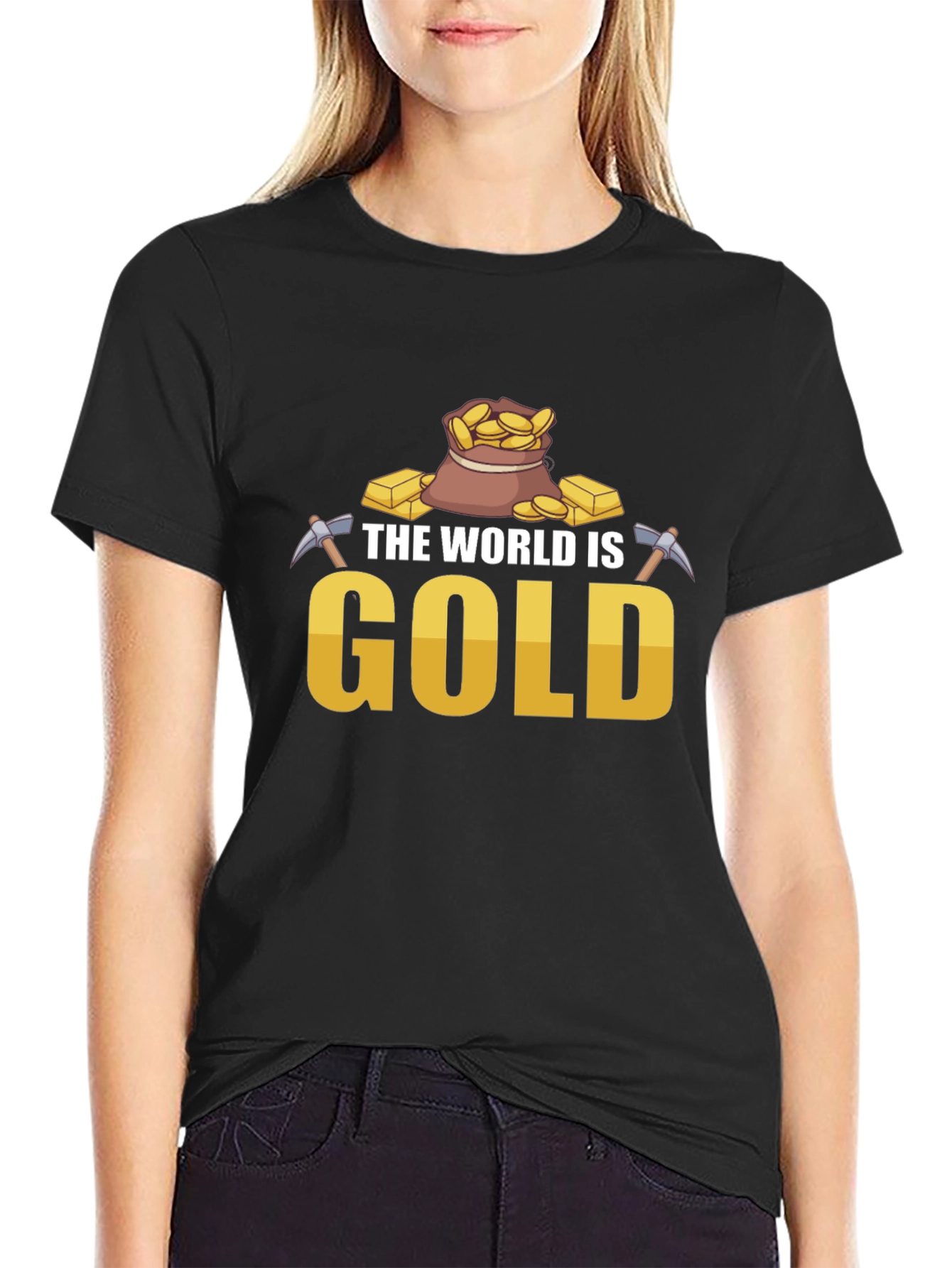 The World is Gold T-Shirt - Mining Theme