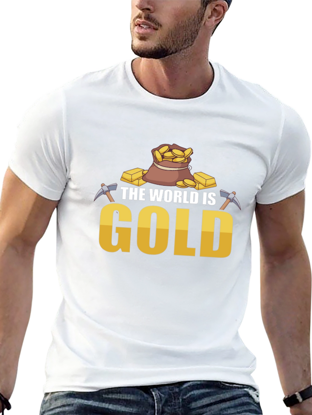 The World is Gold T-Shirt - Mining Theme