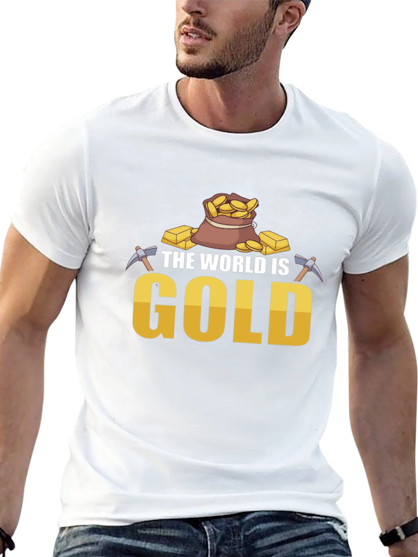The World is Gold T-Shirt - Mining Theme