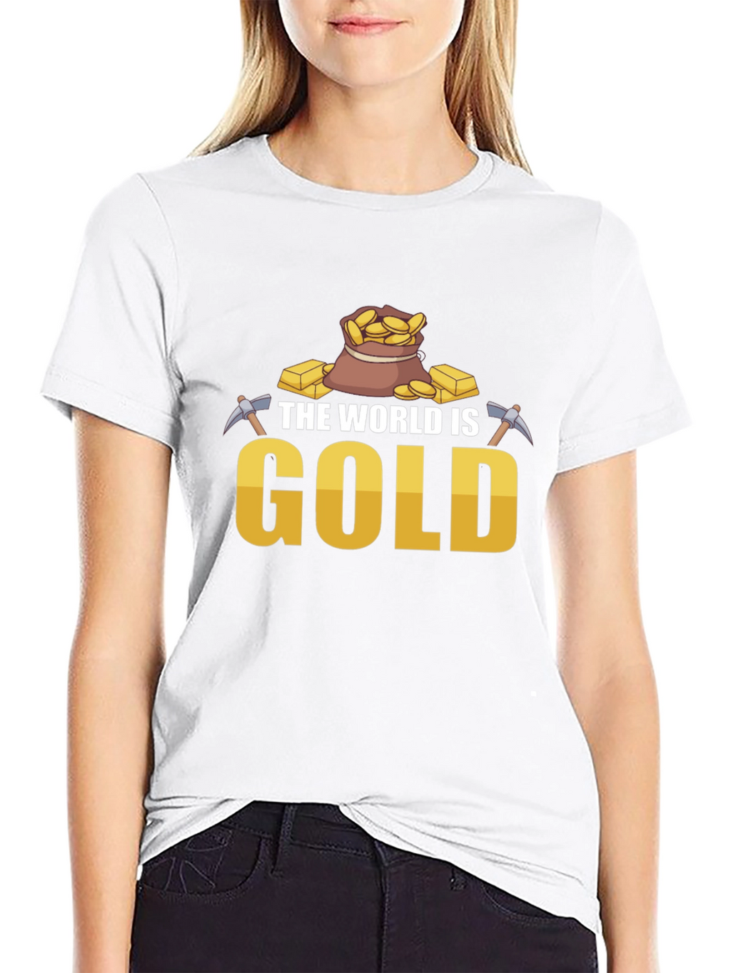 The World is Gold T-Shirt - Mining Theme