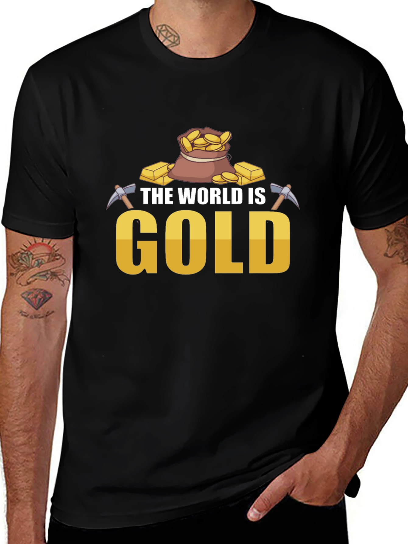 The World is Gold T-Shirt - Mining Theme