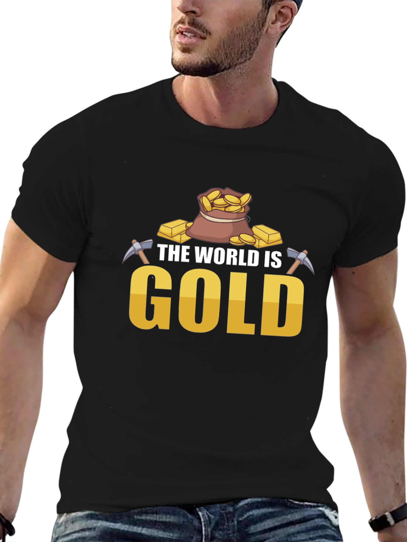 The World is Gold T-Shirt - Mining Theme