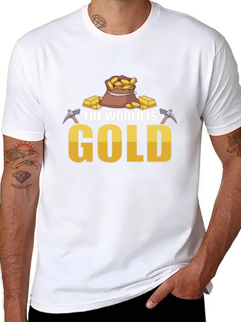 The World is Gold T-Shirt - Mining Theme