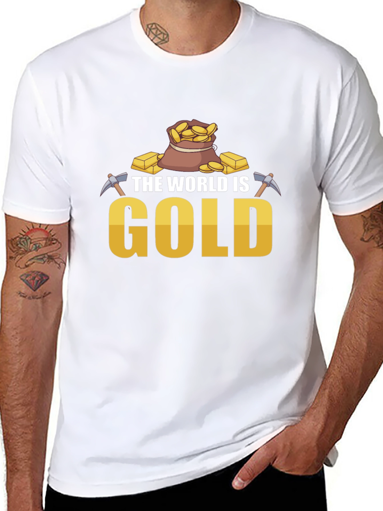 The World is Gold T-Shirt - Mining Theme