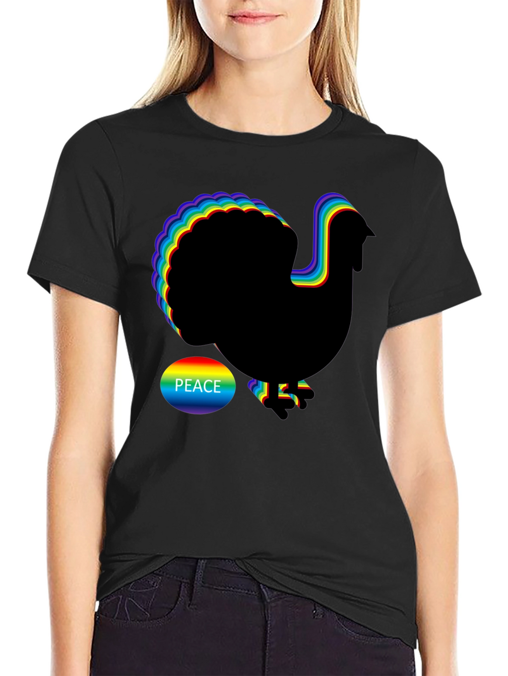 Rainbow Peace Turkey T-Shirt