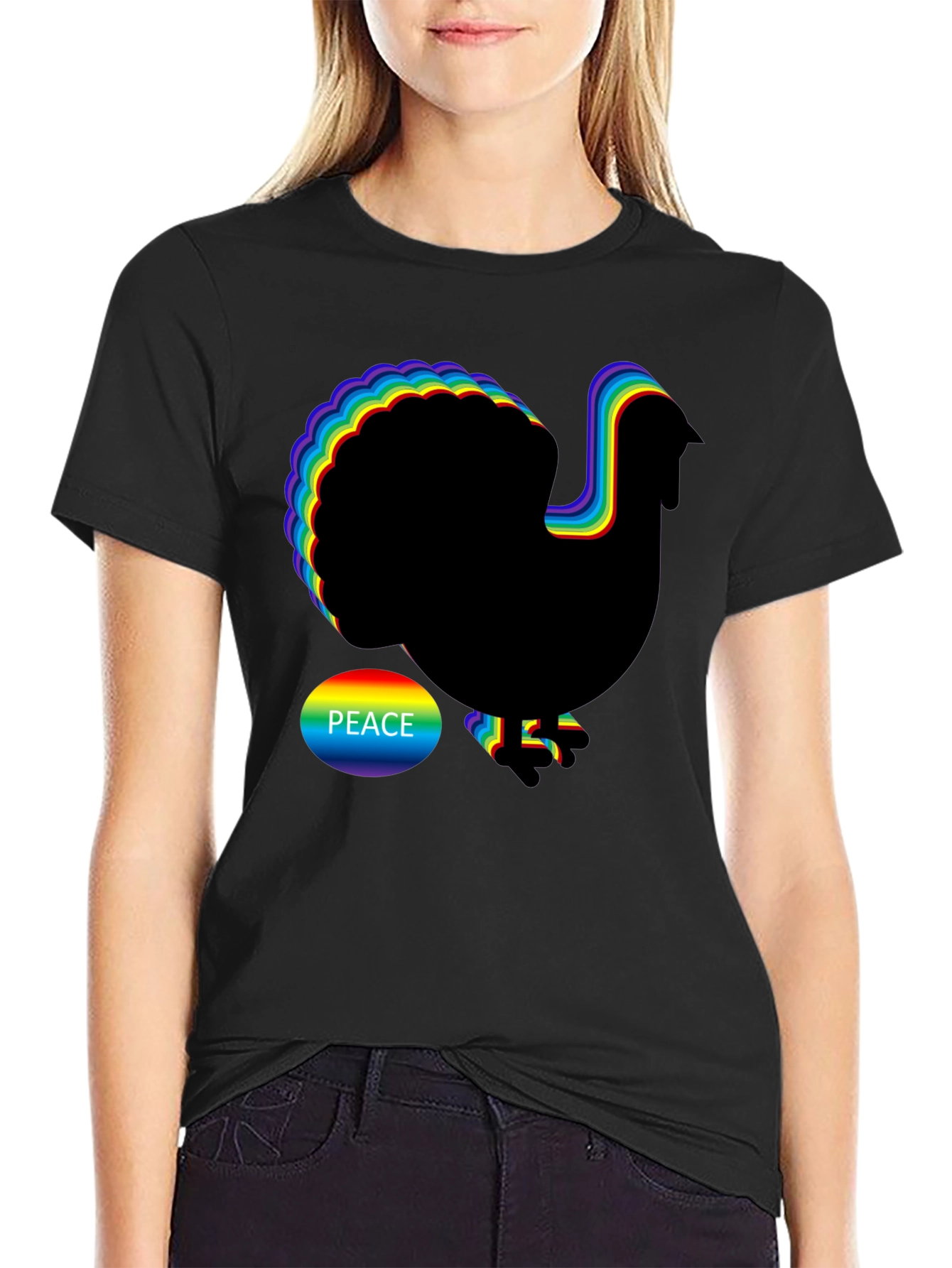 Rainbow Peace Turkey T-Shirt
