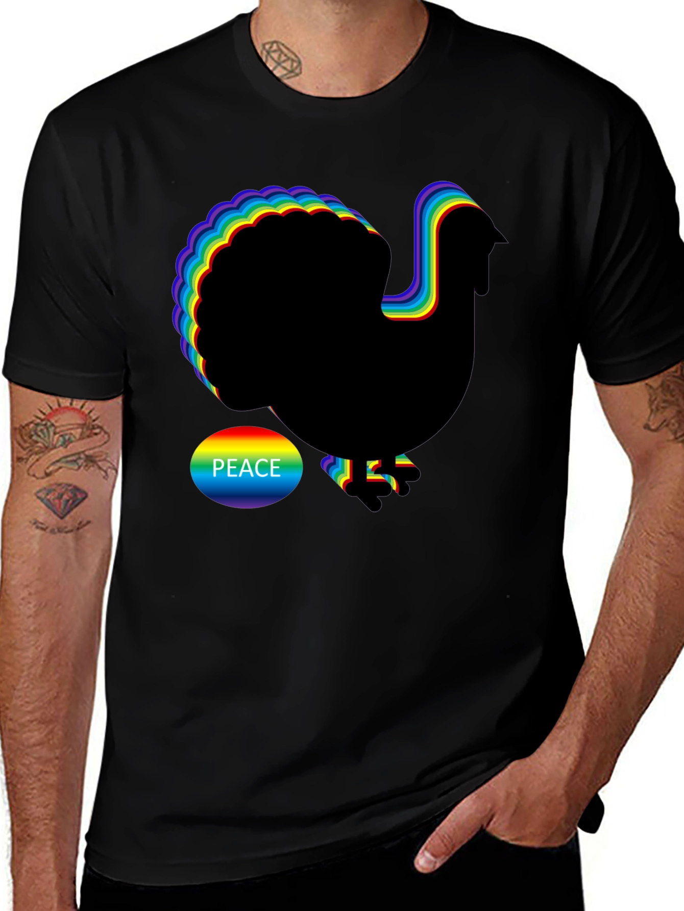 Rainbow Peace Turkey T-Shirt