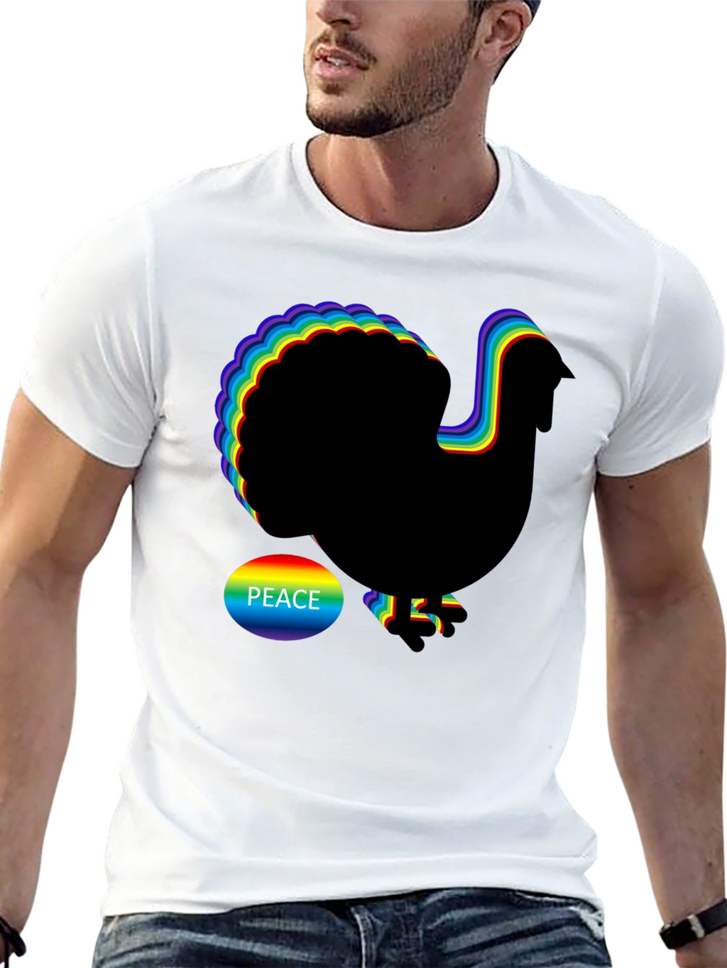 Rainbow Peace Turkey T-Shirt