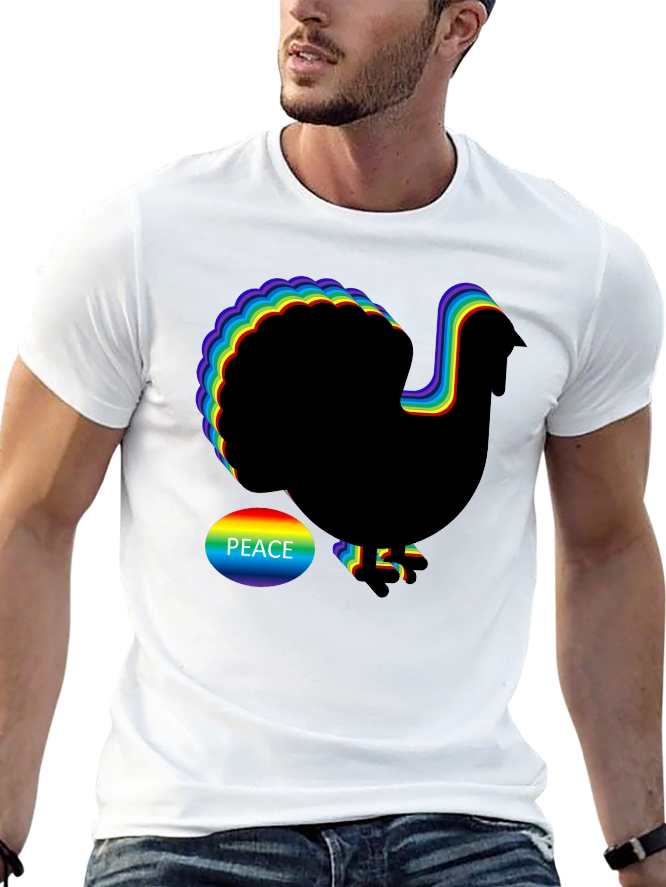 Rainbow Peace Turkey T-Shirt