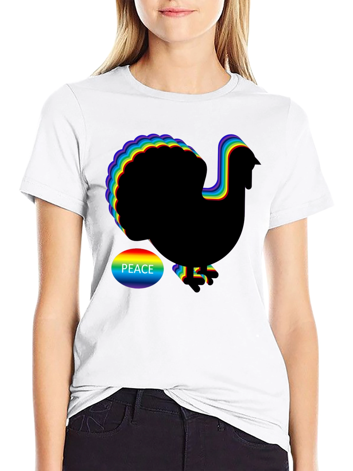 Rainbow Peace Turkey T-Shirt