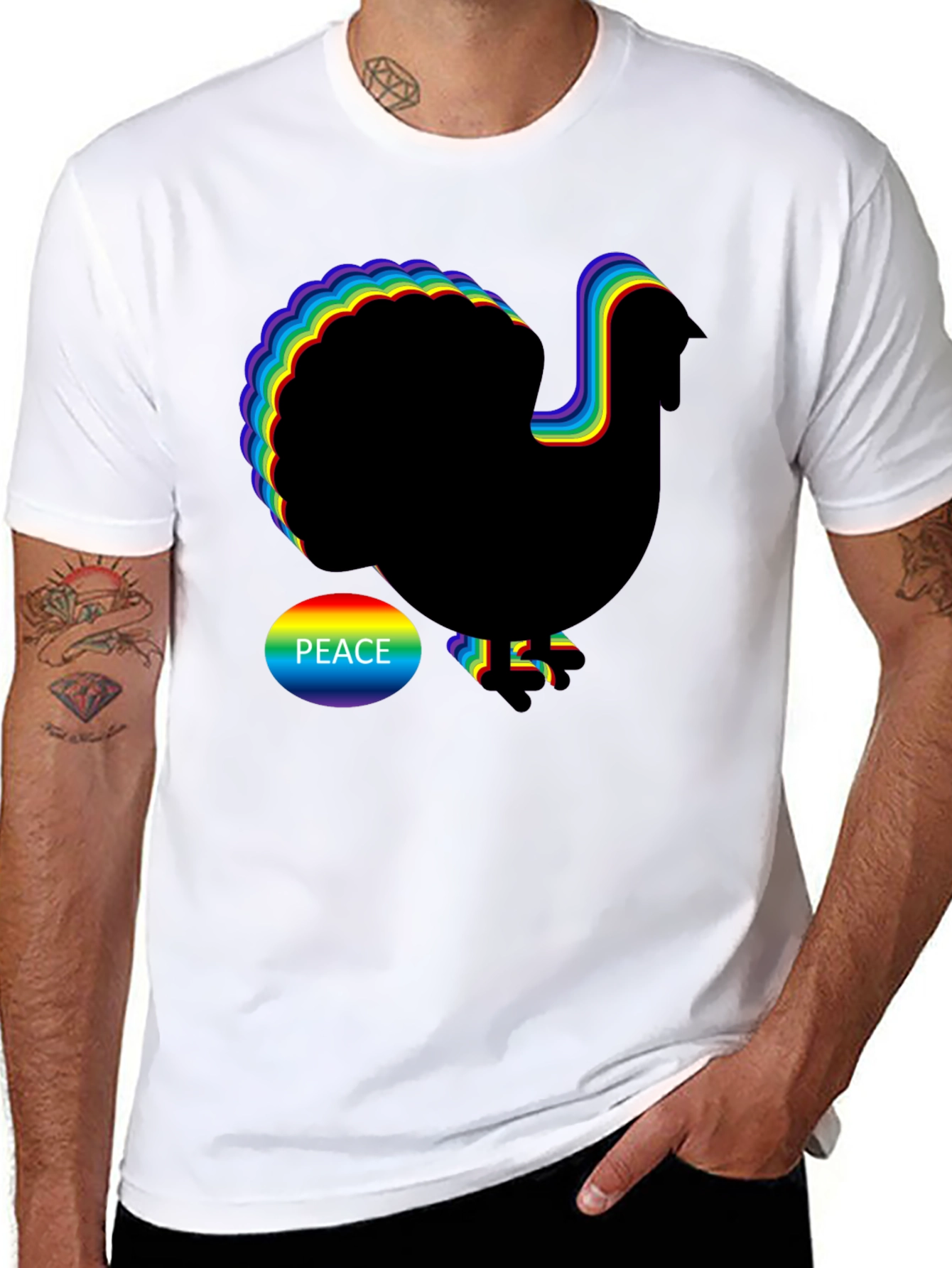 Rainbow Peace Turkey T-Shirt