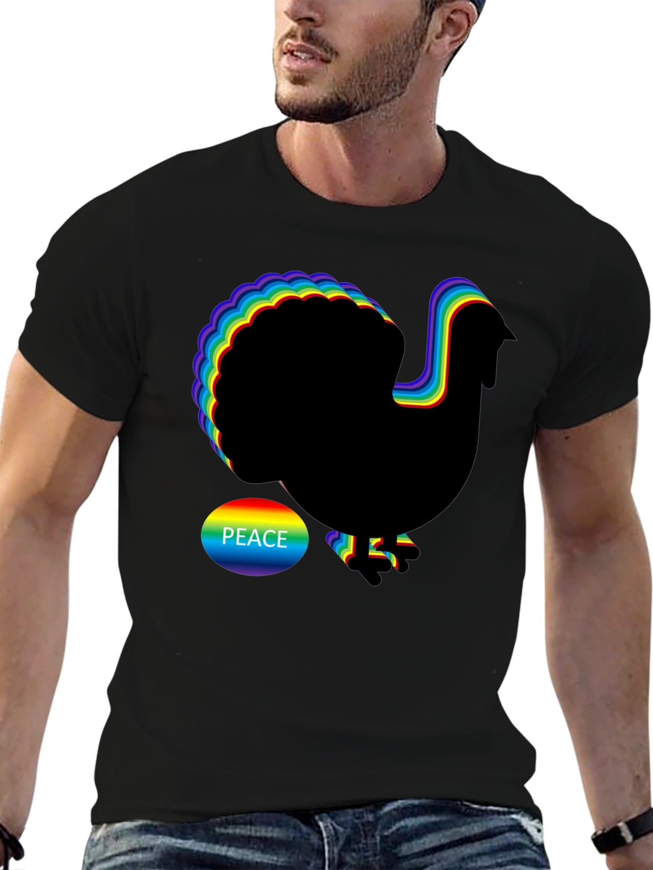 Rainbow Peace Turkey T-Shirt