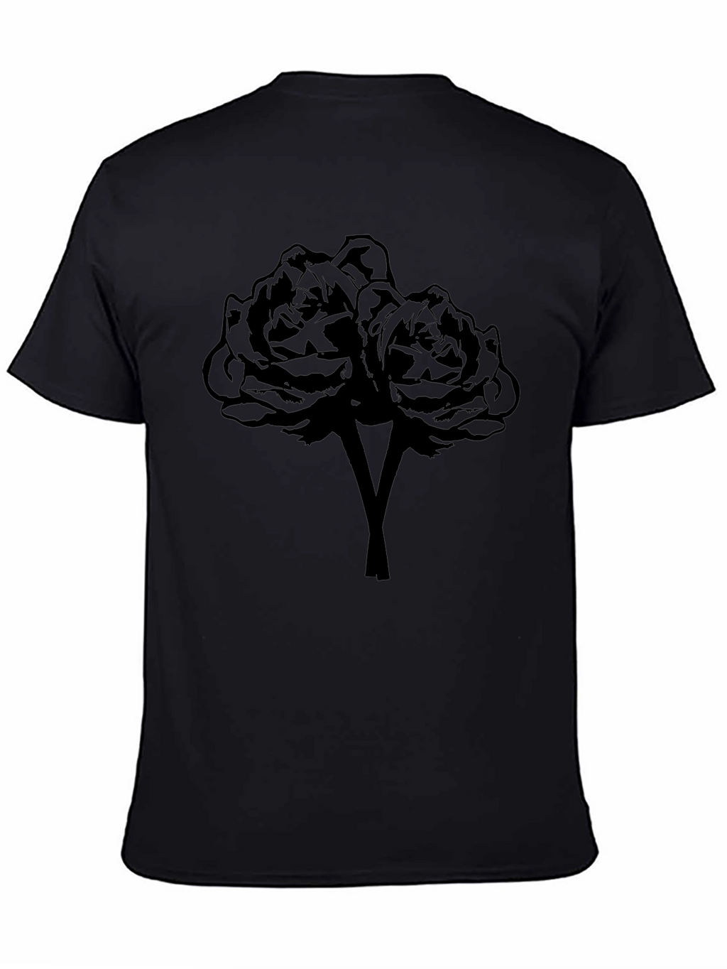 Black Rose Graphic T-Shirt | Dark Floral Design