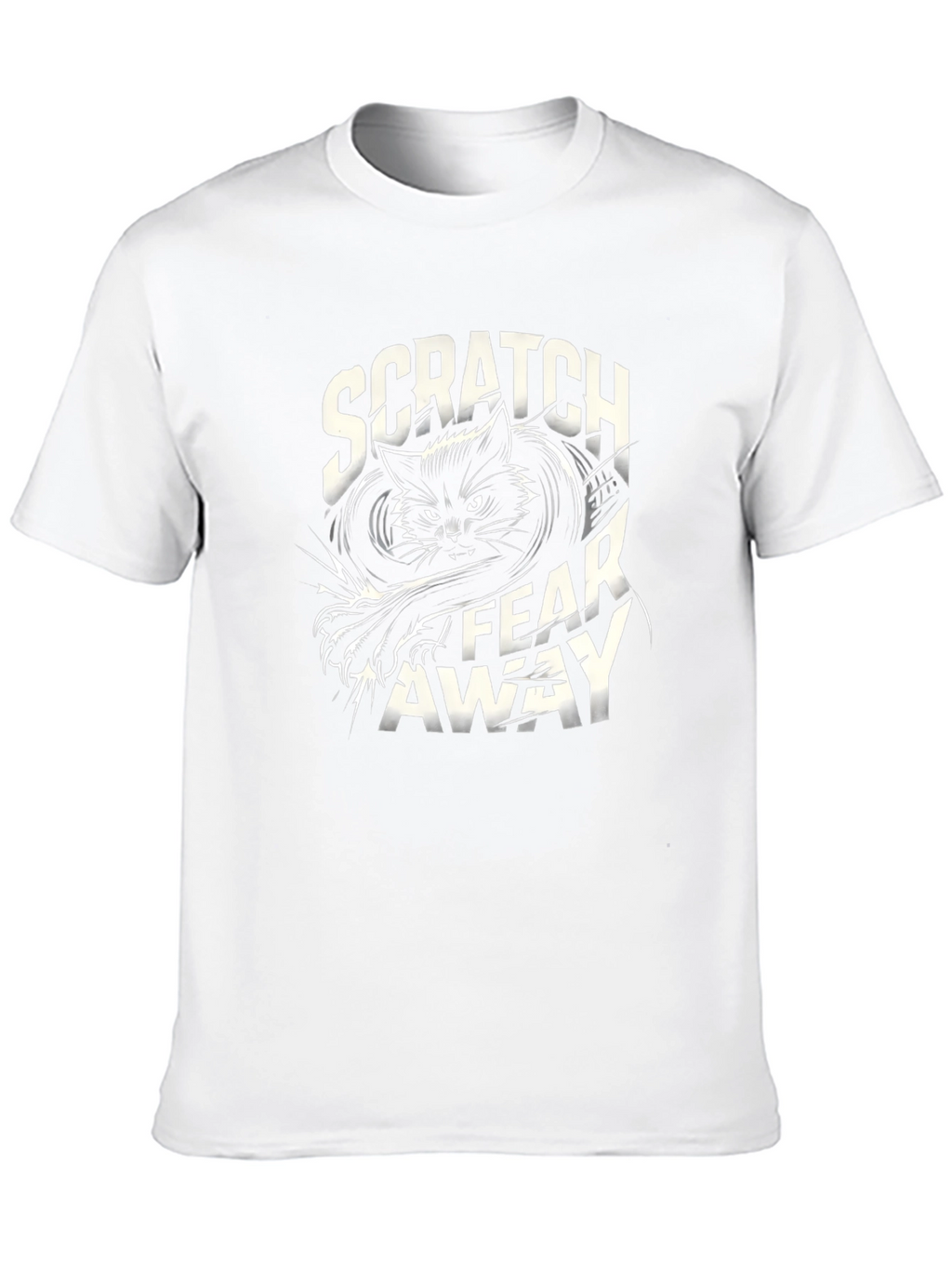 Scratch Fear Away Black Cat Graphic Tee
