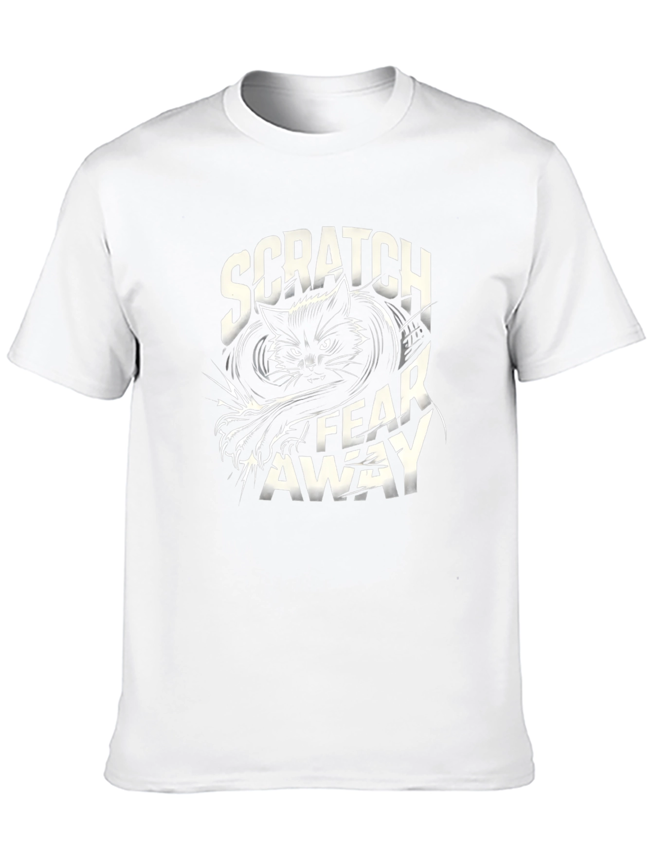 Scratch Fear Away Black Cat Graphic Tee
