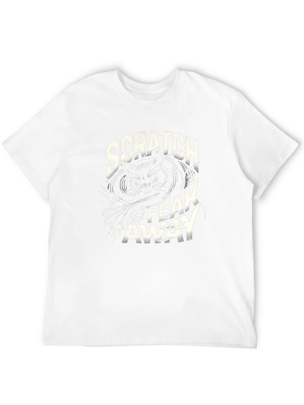Scratch Fear Away Black Cat Graphic Tee
