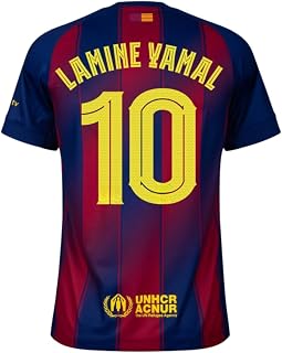 Lamine Yamal #10 Men's Soccer Jersey – Short Sleeve Casual Shirt, Home & Away Kit 2025