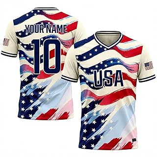 Custom Soccer Jersey 2026, Personalized with Name & Number for Men, Women, Youth