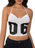 Women's Y2K World Cup Backless Jersey Crop Top