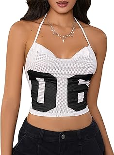 Women's Y2K World Cup Backless Jersey Crop Top