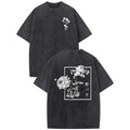 Men's Vintage Oversized Acid Wash Floral Soccer Jersey