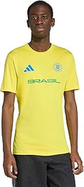 Men's Brazil Soccer Jersey, Bright Yellow, Large