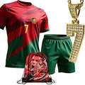 Boys Girls Youth Soccer Jersey Training Uniform Set
