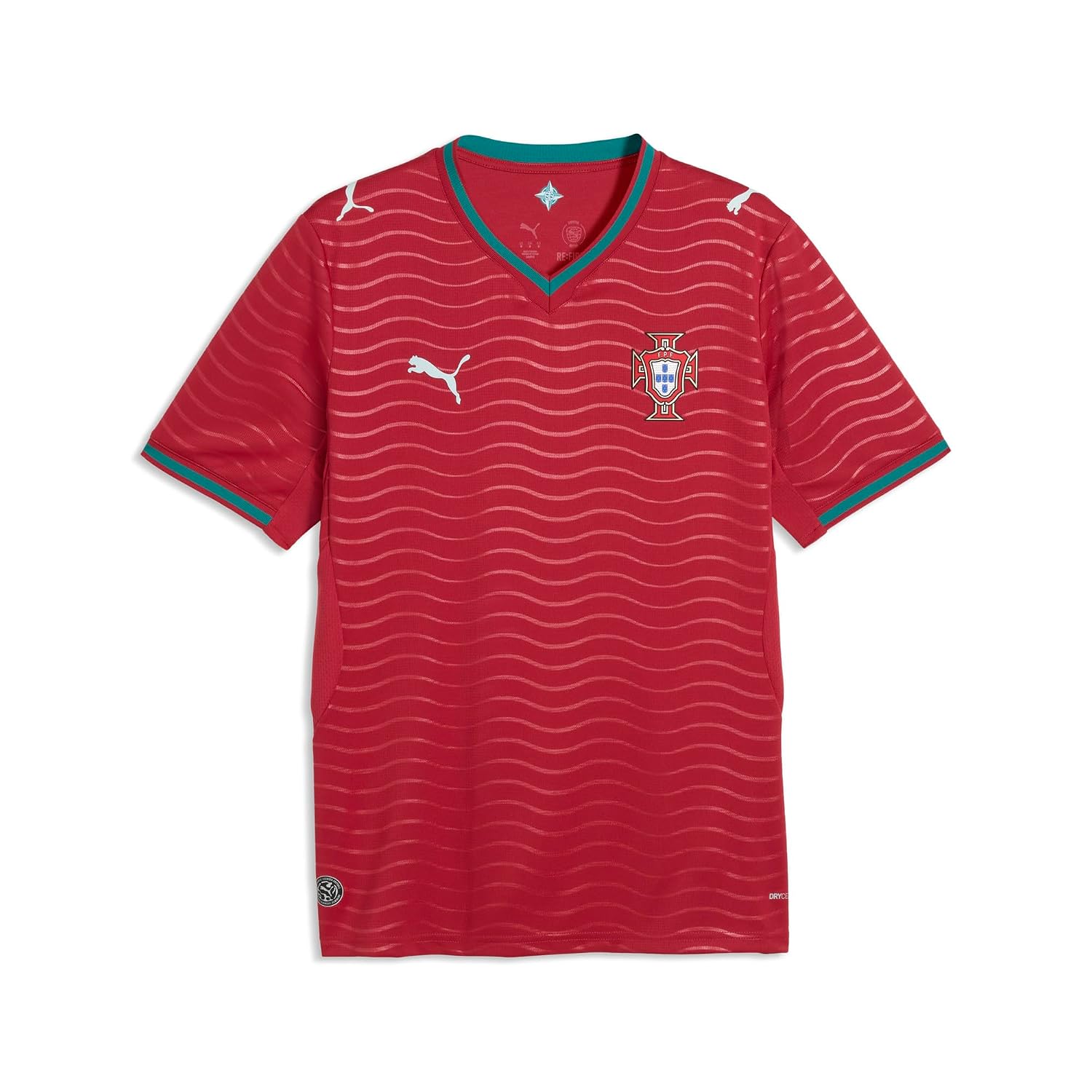 Men's Portugal Home Soccer Jersey - Crew Neck Short Sleeve