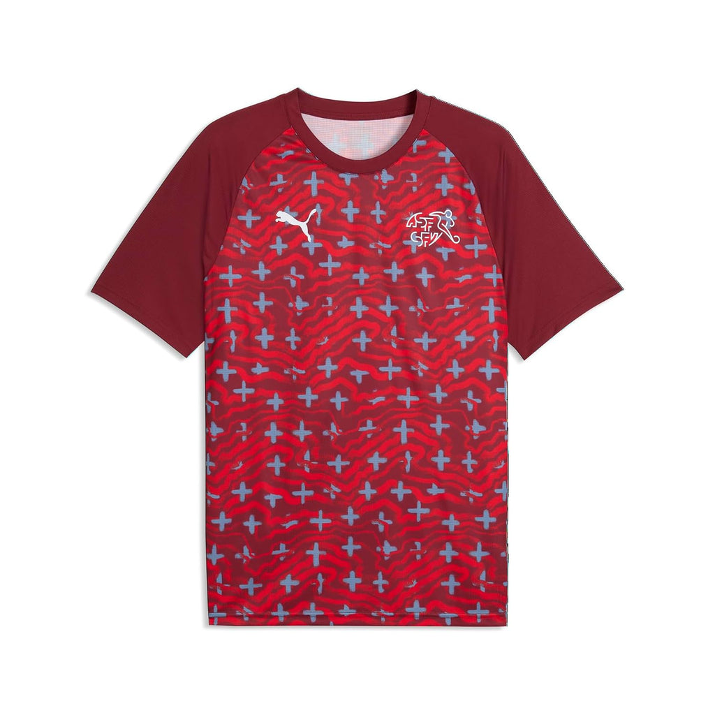 Men's Swiss National Team Warm Up Soccer Jersey