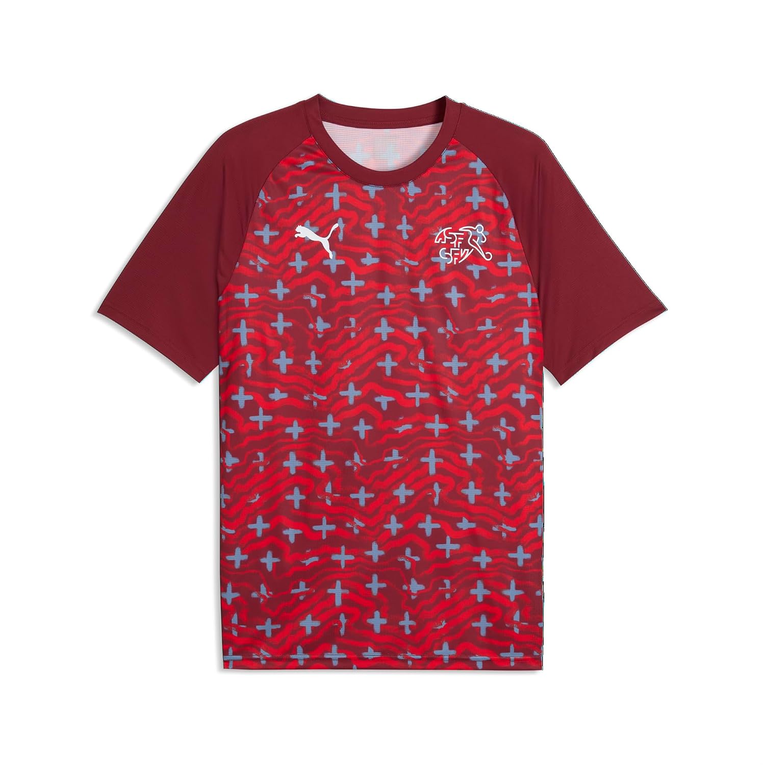 Men's Swiss National Team Warm Up Soccer Jersey