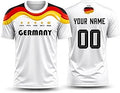 Custom Soccer Jersey T-Shirt for Fans, Personalized National Team Cloth Style