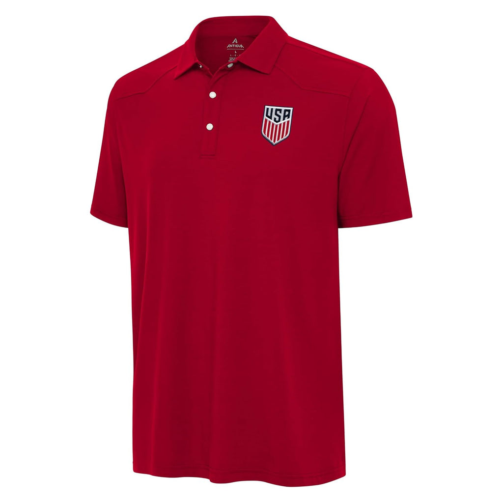 Men's Soccer Western Polo - Brushed Heather Jersey with Pearl Snap Buttons