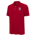Men's Soccer Western Polo - Brushed Heather Jersey with Pearl Snap Buttons